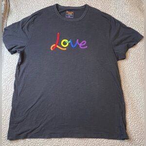 Abercrombie & Fitch Love T-shirt Black With Graphic Print Womens Size XXL